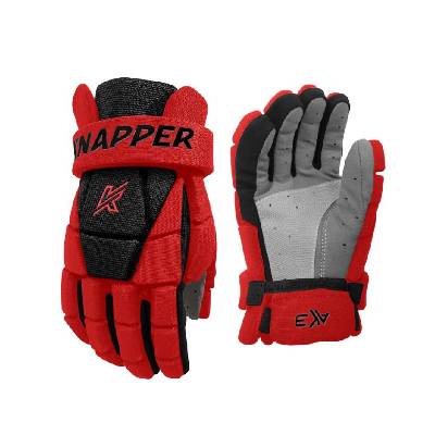 Knapper Hokejbalové rukavice Knapper AK3 S24 SR, Senior, červená, 15"