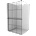 Mexen Kioto+ панел за душ с рафт Walk-in 100 x 200 см, черна решетка, черен - 800-100-121-70-77 (800-100-121-70-77)