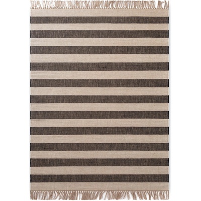 Hanse Home Черен/кремав двустранен/ръчно изработен ютен килим 160x230 cm Playa - Hanse Home (106334-160x230)