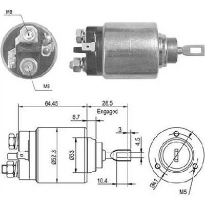 Elektromagnetický spínač pre żtartér MAGNETI MARELLI 940113050013