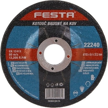 Festa Kotouč brusný 115 x 6.4 x 22.2 mm 22240