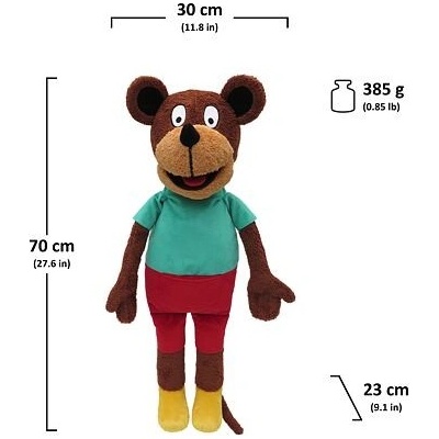 Moravská ústředna Brno Opičák Pepa popleta 35 cm maňásek – Hledejceny.cz