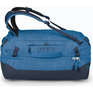 Osprey Transporter Duffel 44 л синя чанта за пътуване с пламък
