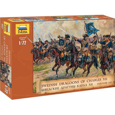 Zvezda Swedish Dragoons XVII–XVII A.D. 1:72
