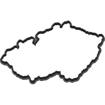 Vykrajovátko Mapa ČR | Edukativní vykrajovátka na pečení a plastelínu Typ mapy: Obrys ČR