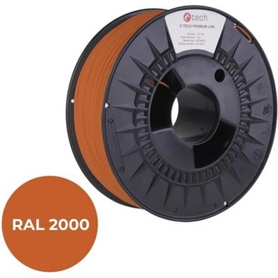 C-TECH Premium Line ABS žlutooranžová RAL2000 1,75mm 1kg