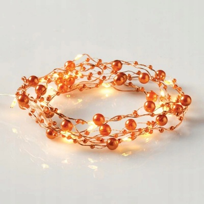 ACA Lightning LED dekoratívna medená girlanda teplá biela 2x AA batérie 200 cm IP20