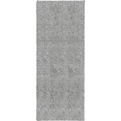 Шаги килим с дълъг косъм, модерен, сив, 80x200 см