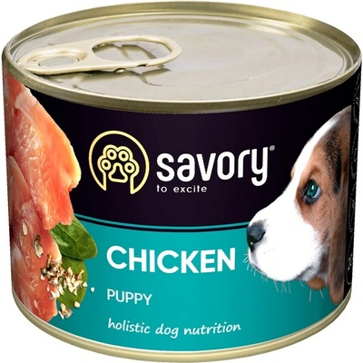 Savory Dog All Breeds Puppy Chicken 200 g