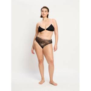 Modibodi Менструални бикини Modibodi Bliss Hi Waist Brief Moderate Jet Black Modibodi | Cheren Mnogotsveten | ЖЕНИ | XS