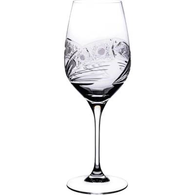 Bohemia Crystal broušených sklenic na bílé víno 6 x 380 ml