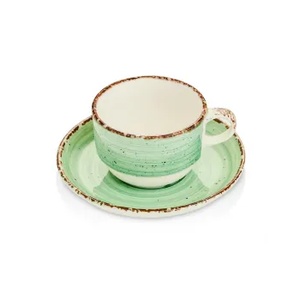 Gural Porselen - Green Чашка с чинийка 230ml. (NBNEO02CT50YS) (0180519)
