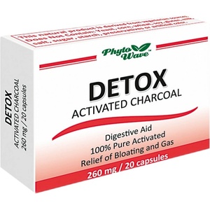 Phyto Wave Detox Activated Charcoa 260 mg [20 капсули]