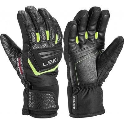 Leki WCR Team 3D Junior black-ice lemon 2023/2024