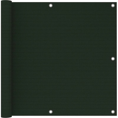 Greatstore Balkonová zástěna tmavě zelená 90 x 400 cm HDPE