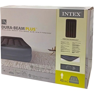 Intex Надуваем матрак за гости с компресор 191x99x42 см INTEX 64122