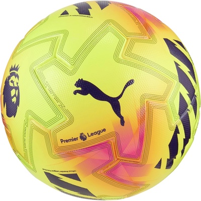 PUMA Футболна топка Puma Orbita Ultimate Premier League Football 2025 2026 - EPL 2025-26 - Yellow/Pink