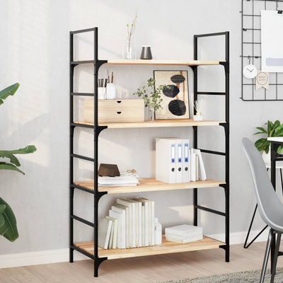 vidaXL Плаващи рафтове, 4 бр. , 100x40x2 см, необработена масивна акация (3279402)