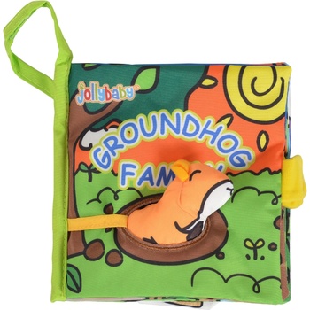 Jollybaby Мека книжка с играчка Jollybaby - Groundhog (111086)