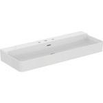 Ideal Standard Conca Ceram - Умивалник за монтаж върху плот 120x45 см, с преливник, 3 отвора за смесител, бял T384001 (T384001)