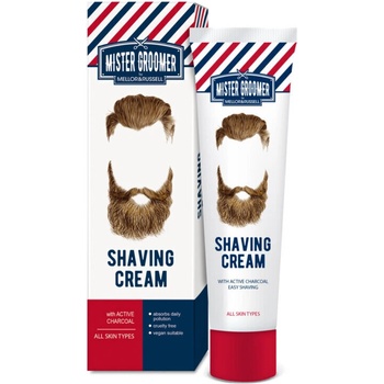 Mister Groomer Крем за бръснене Mister Groomer с активен въглен, 100 ml (150222)