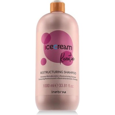Inebrya Ice Cream Keratin Restructuring Shampoo 1000 ml реструктуриращ шампоан с кератин унисекс