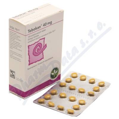 Tebokan 40mg por.tbl.flm.100x40mg 40MG TBL FLM 100
