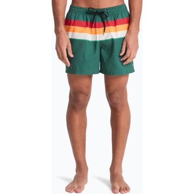 Quiksilver Мъжки бански шорти Quiksilver Everyday Printed Volley 15 forest outside stripe