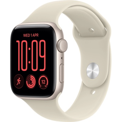 Apple Watch SE 3 40mm Hvězdně bílý hliník s pískovým sportovním řemínkem M/L MJKW4MP/A