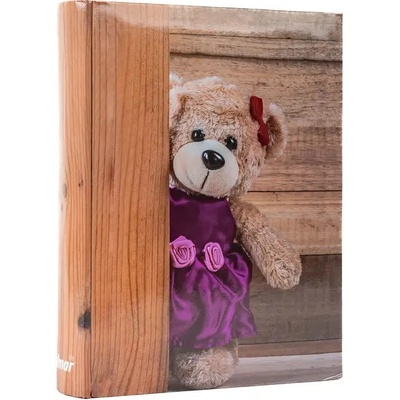 Fotoalbum zasunovací B-46200SB Teddy 1 růžové, 10x15/200F, popisové pole