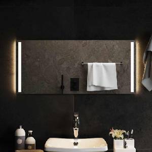 vidaXL LED огледало за баня, 90x40 см (151750)