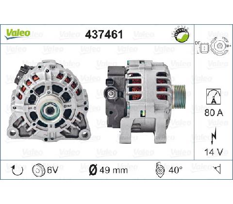 VALEO Alternátor 437461