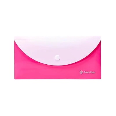 Panta Plast Калъф за документи, 250x140 mm, PP, патент, два джоба, PANTA PLAST, неоново розово 0410-0089-13 (0410-0089-13)