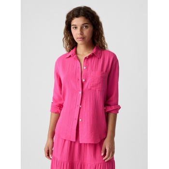 GAP Мушамена риза oversize GAP GAP | Rozov | ЖЕНИ | XS