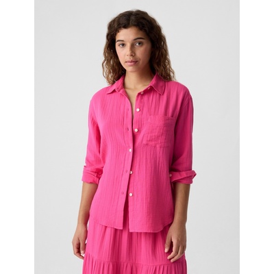 GAP Мушамена риза oversize GAP GAP | Rozov | ЖЕНИ | XS