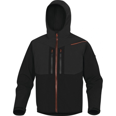 Delta Plus softshell bunda HORTEN2 čierna/ Oranžová