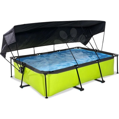 Exit Toys Lime s kartušovou filtrací a přístřeškem 300 x 200 cm zelená