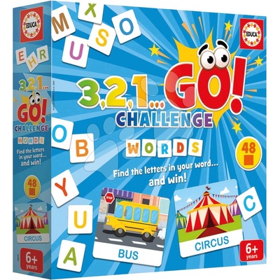 Slová 3,2,1... Go! Challenge Words Educa 48 slovíčok 150 písmen EN