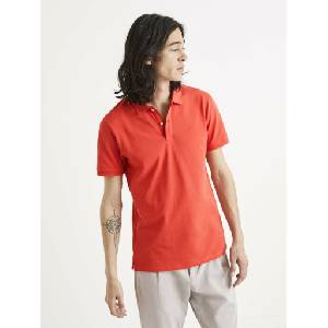 Celio Поло тениска Celio | Oranzhev | МЪЖЕ | S