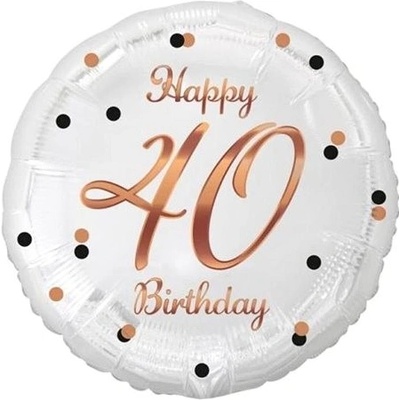 Godan Fóliový balón bílo růžový 40