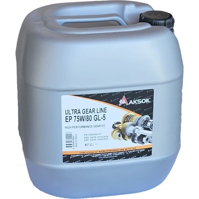 Aksoil Gold Series Ultra Gear Line EP 75W-80 GL-5 20L