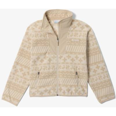 Dívčí bunda Columbia Sequoia Grove Printed Full Zip Fleece - fossil wizard island/anct fssl