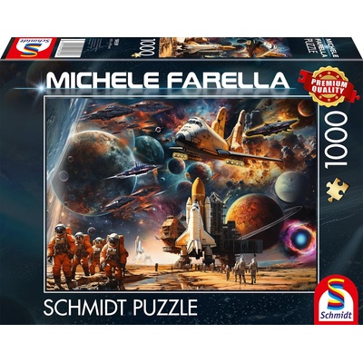 Schmidt Spiele Пъзел Schmidt от 1000 части - Очарованието на космическите пътувания (58539)