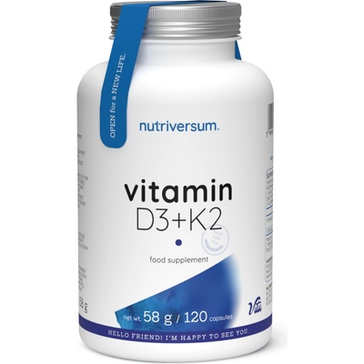 Nutriversum D3 + K2 Vitamin 60 kapsúl