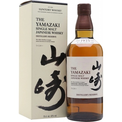 Suntory The Yamazaki DISTILLERS RESERVE Single Malt Japanese Whisky 43% 0,7 l (tuba)