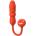 Chisa-novelties Chisa Kissen Glitz Vibration + Thrusting Dual Orgasm Vibrator Red