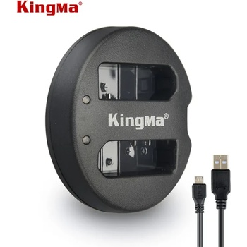KingMa Зарядно за батерия EN-EL14 USB Dual за Nikon D3100, D3200, D3300, D3400, D3500, D5100, D5200, D5300, D5500, D5600, Df DSLR, Coolpix P7000,