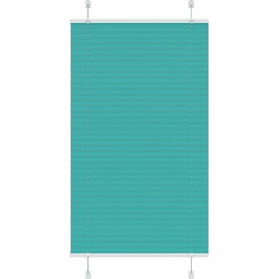 VidaXL Roleta plisé Petrol 80 x 100 cm Zelená