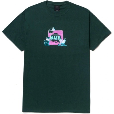 Huf HIGH GLOSS HEADACHE TEE Dark Green