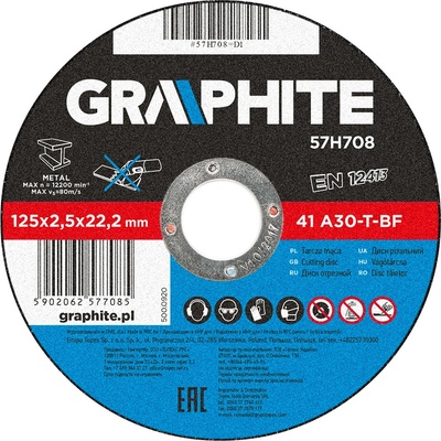 Graphite Řezací kotouč 125 x 2.5 22.2 mm 57H708
